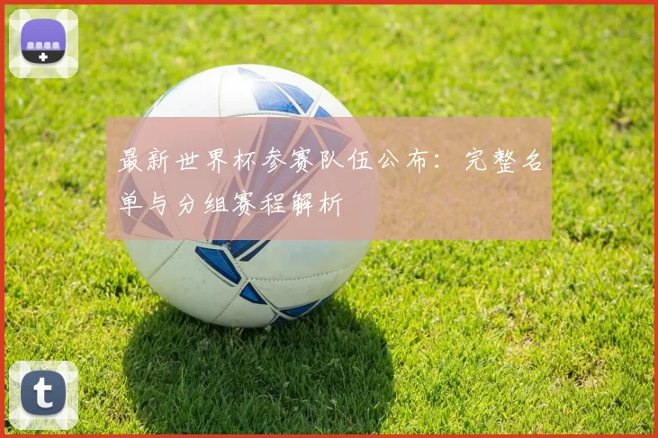 最新世界杯参赛队伍公布:完整名单与分组赛程解析